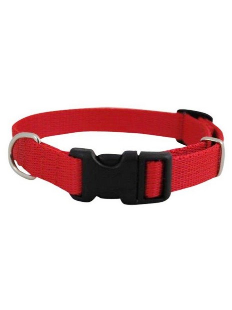 CHABA Obroża taśma regulowana 10mm x 30cm czerwona