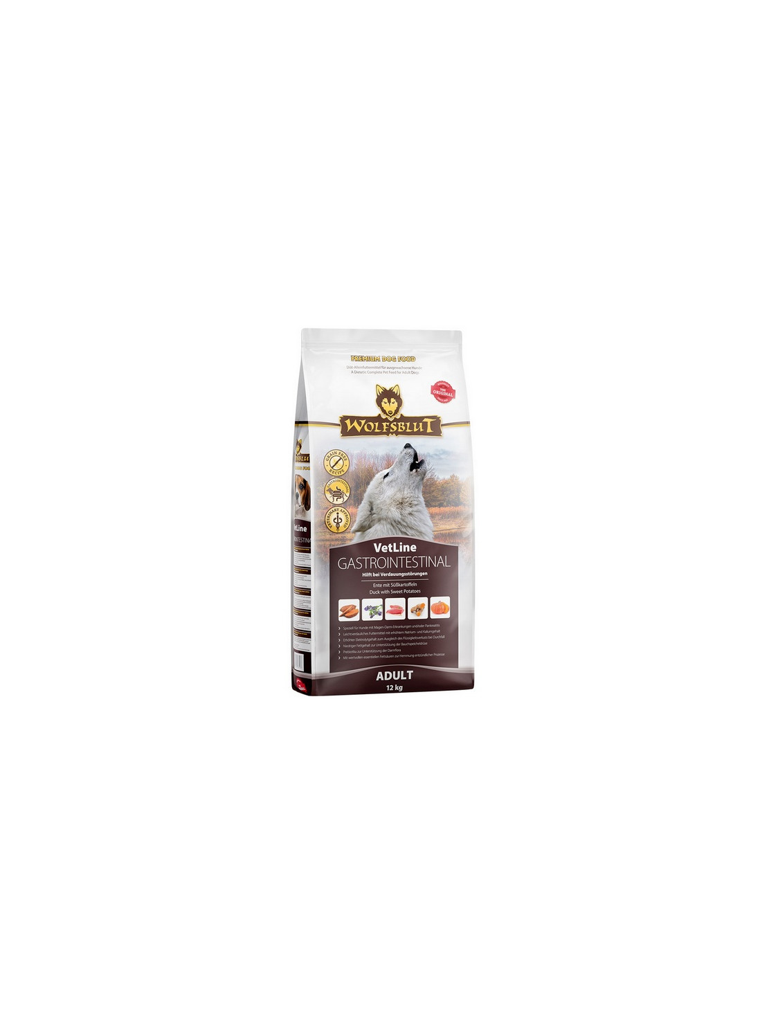 Wolfsblut Dog VetLine Gastrointestinal - kaczka i bataty 12kg
