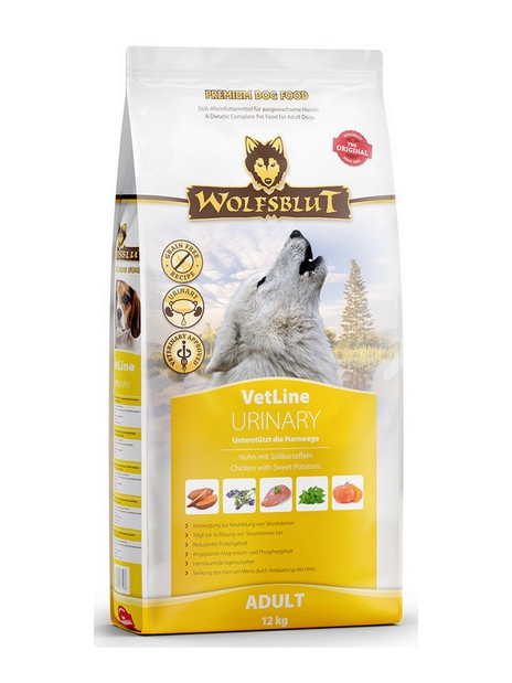 Wolfsblut Dog VetLine Urinary - kurczak i bataty 12kg