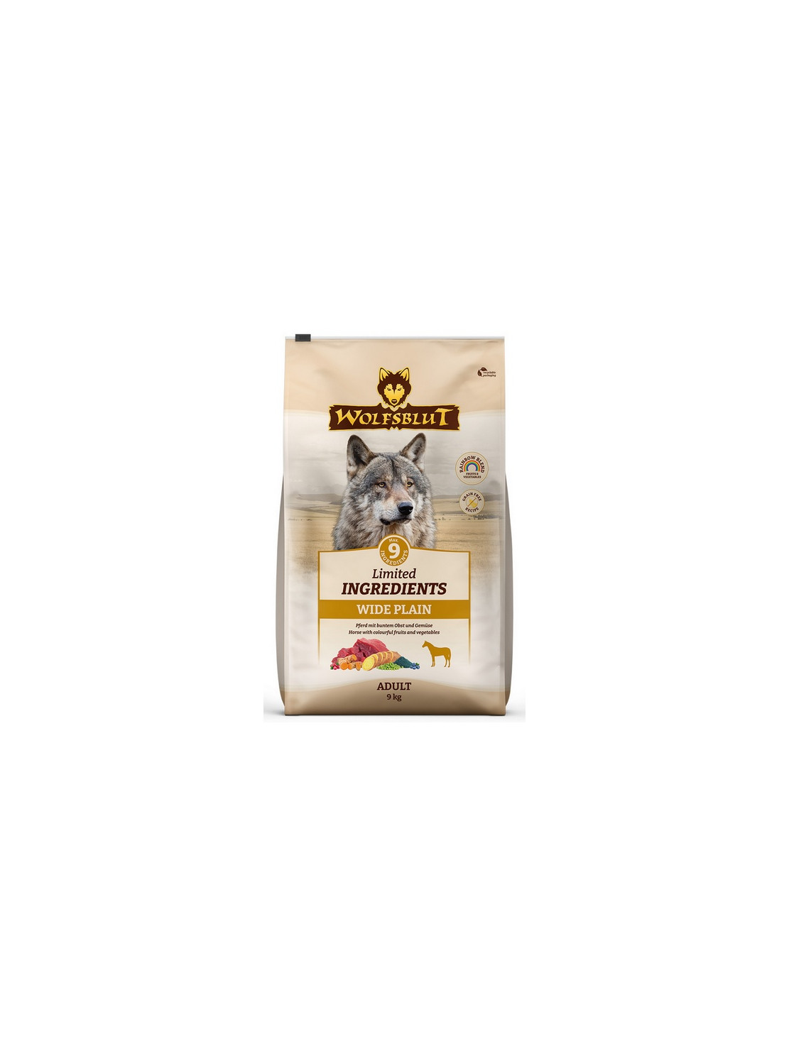 Wolfsblut Dog Limited Ingredients Wide Plain - konina i bataty 9kg