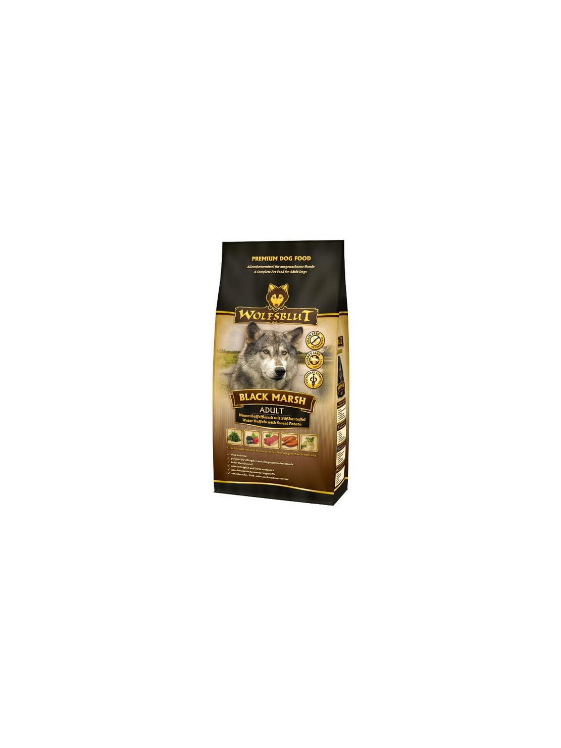 Wolfsblut Dog Black Marsh - bawół i dynia 2kg