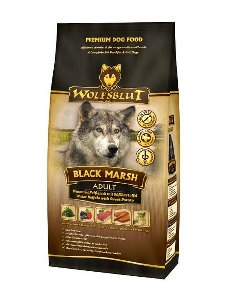 Wolfsblut Dog Black Marsh - bawół i dynia 2kg
