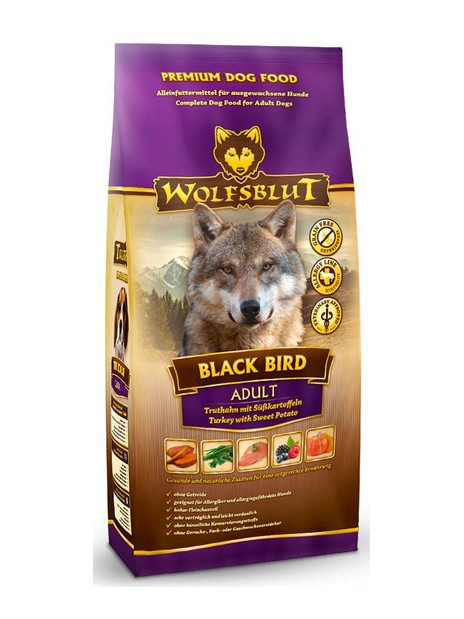 Wolfsblut Dog Black Bird Adult - indyk i bataty 2kg