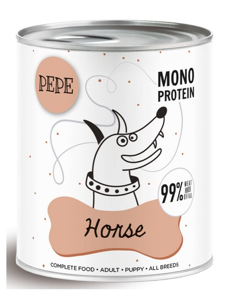 Paka Zwierzaka PEPE Horse (koń) puszka 800g