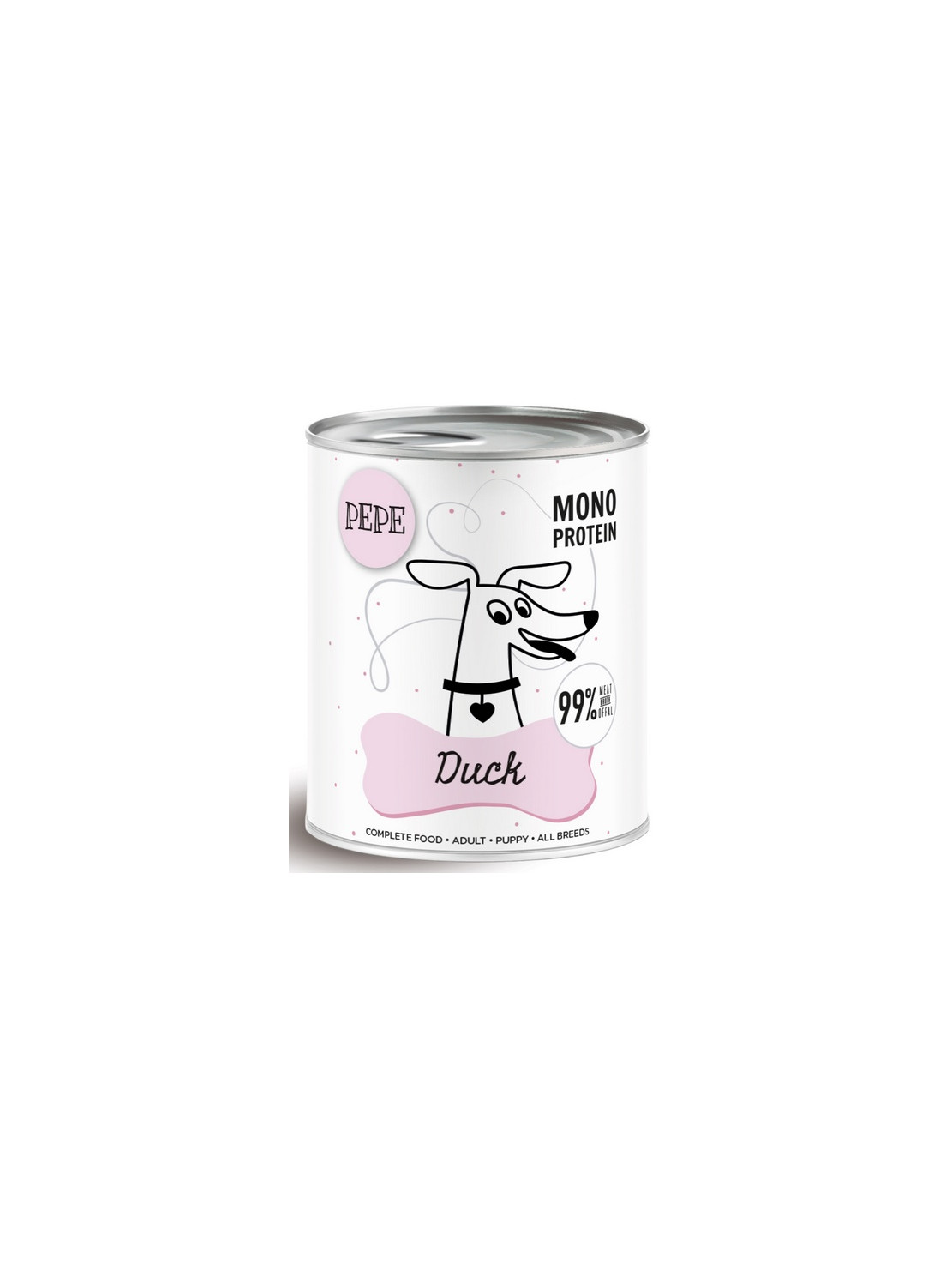 Paka Zwierzaka PEPE Duck (kaczka) puszka 800g