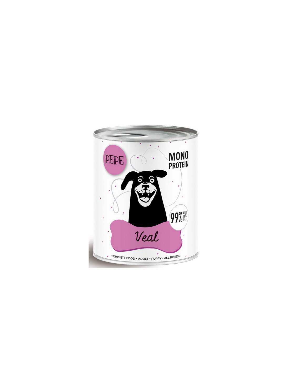 Paka Zwierzaka PEPE Veal (cielęcina) puszka 800g