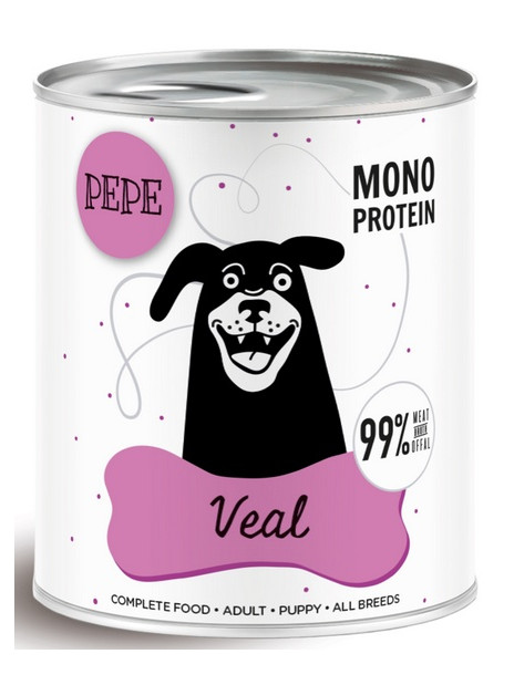 Paka Zwierzaka PEPE Veal (cielęcina) puszka 800g