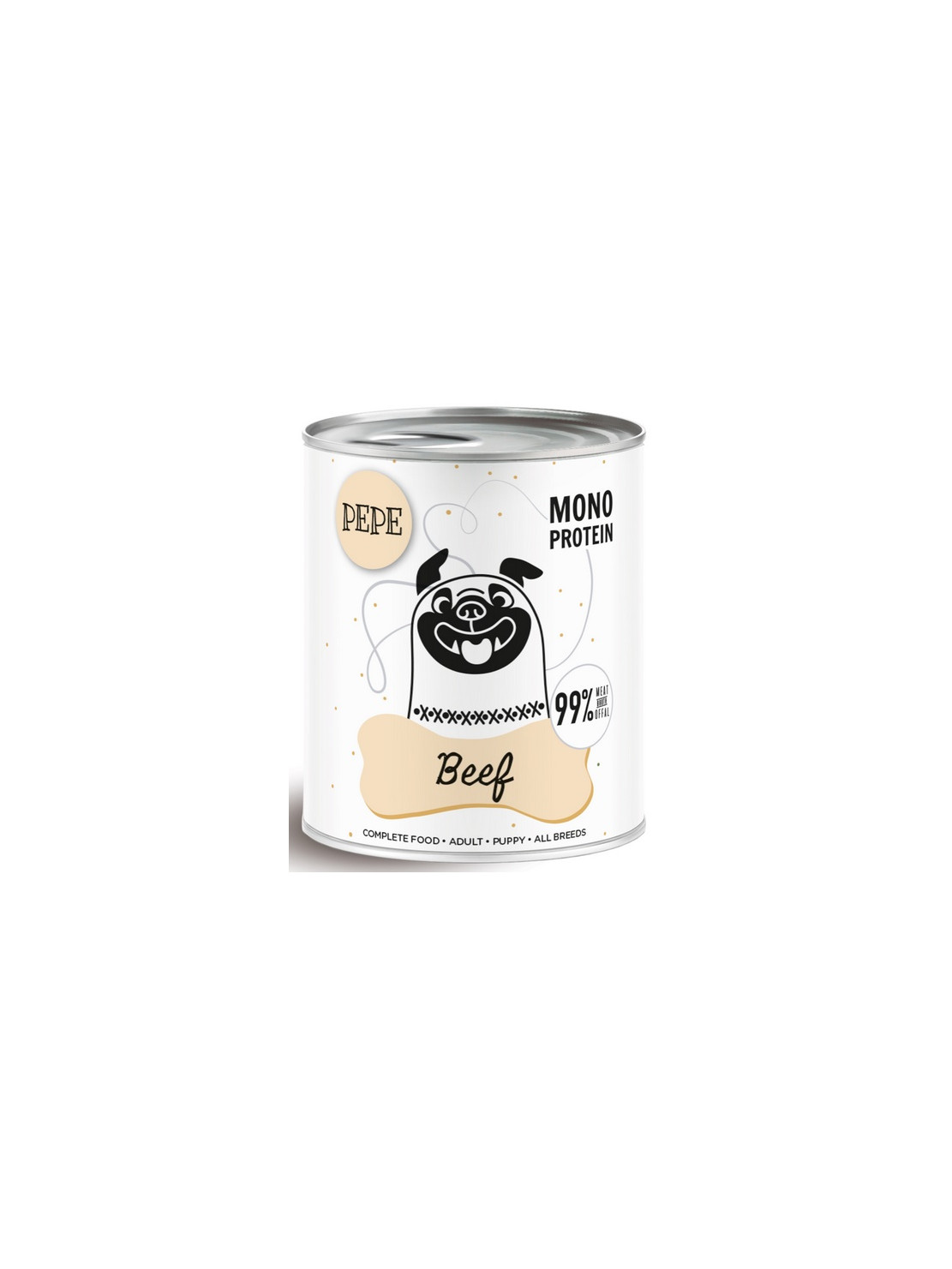 Paka Zwierzaka PEPE Beef (wołowina) puszka 800g