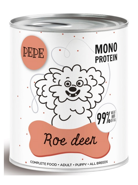 Paka Zwierzaka PEPE Roe Deer (sarna) puszka 800g