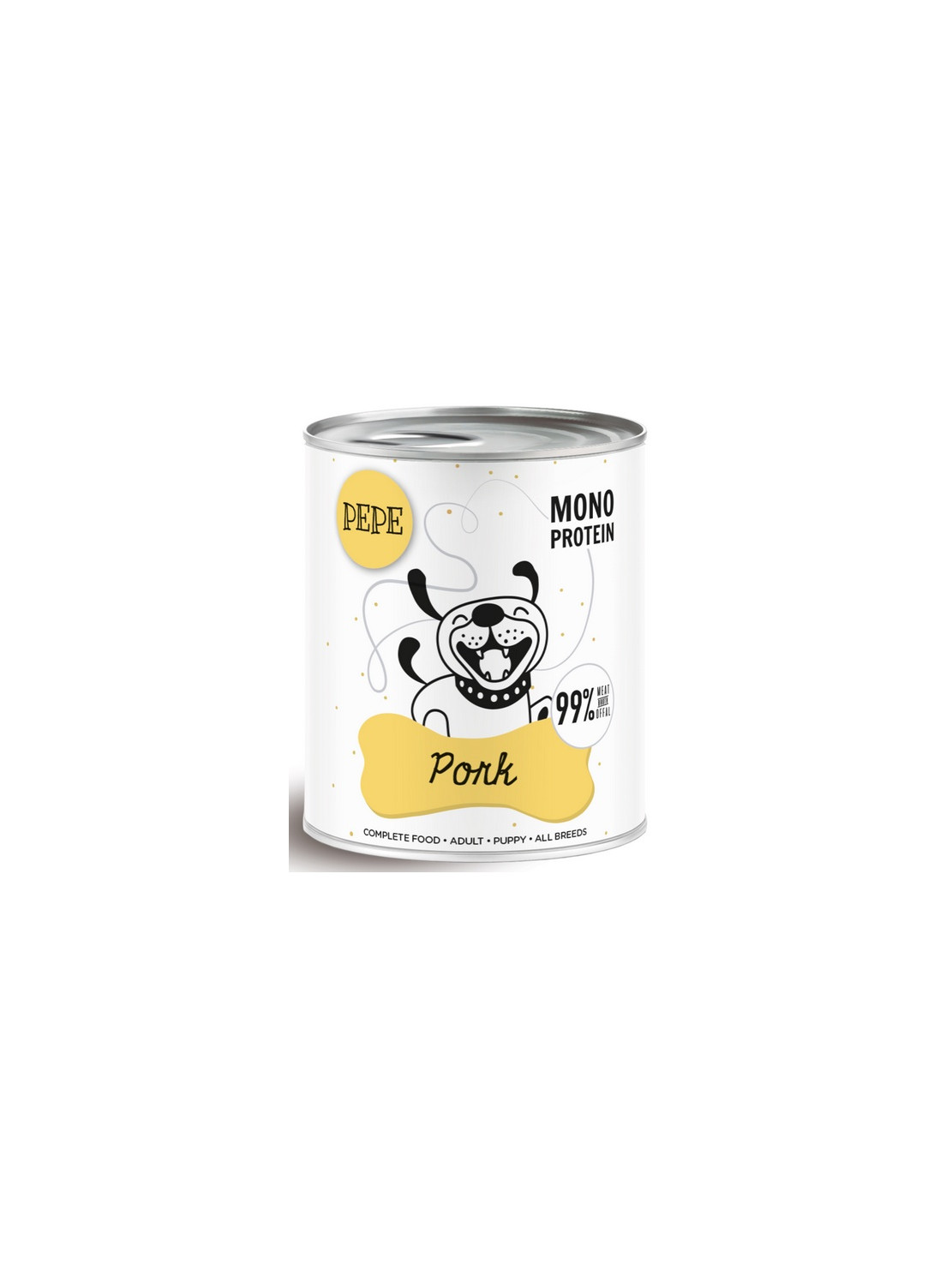 Paka Zwierzaka PEPE Pork (wieprzowina) puszka 800g