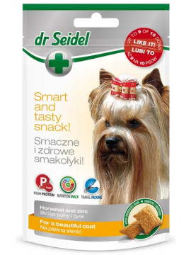Dr Seidel Smakołyki dla psów na piękną sierść 90g