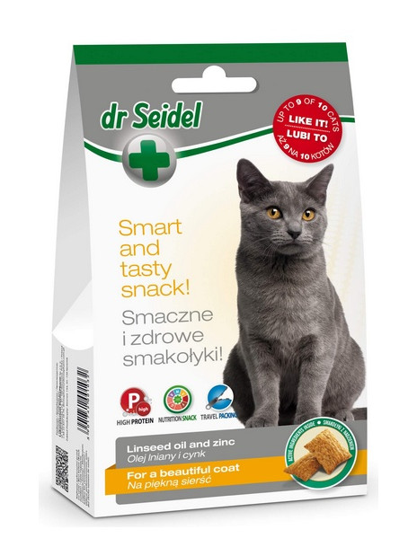Dr Seidel Smakołyki dla kotów na piękną sierść 50g