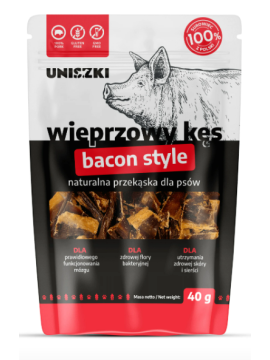 Wieprzowy kęs bacon style...