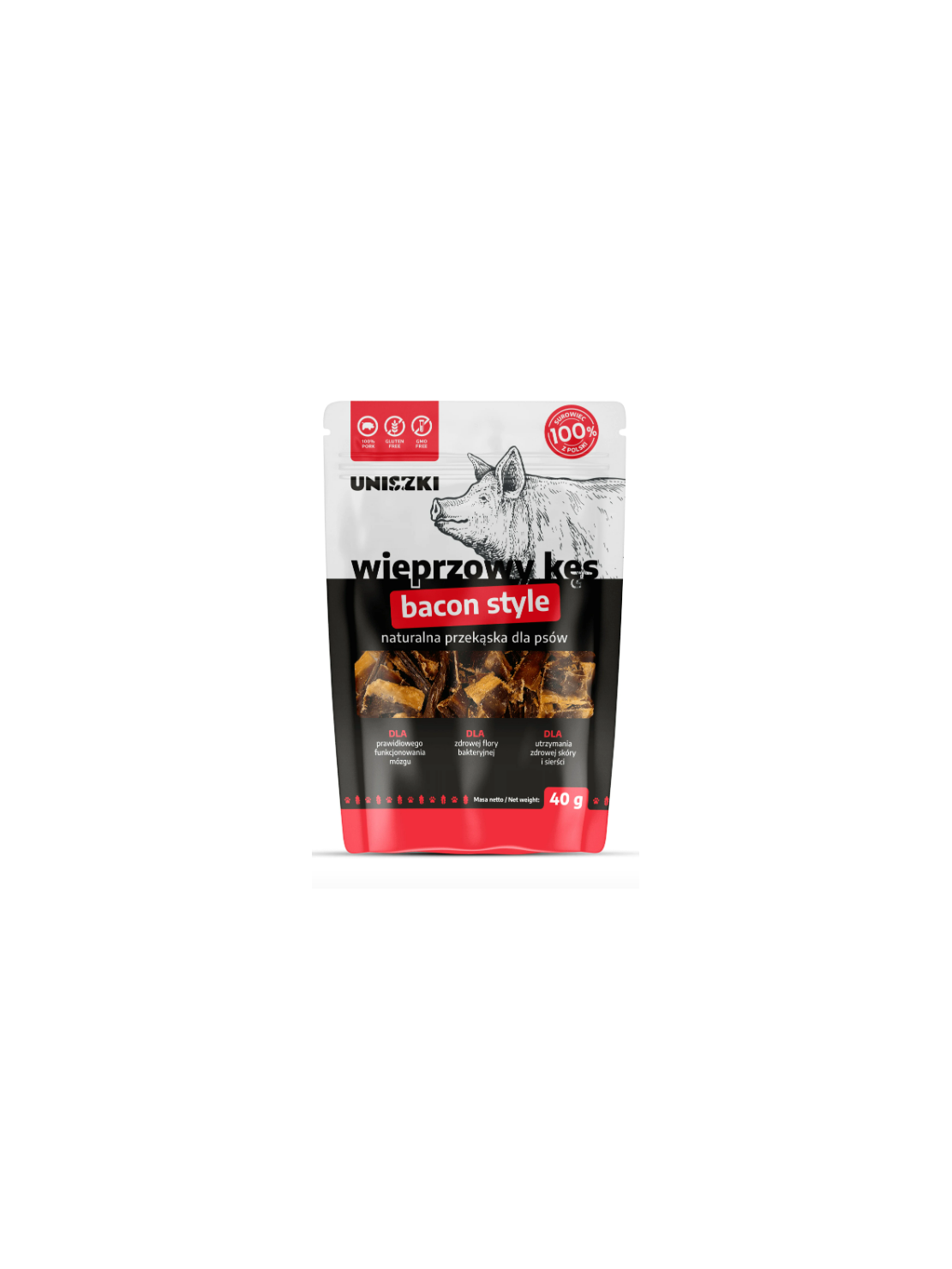 Wieprzowy kęs bacon style Uniszki 40g