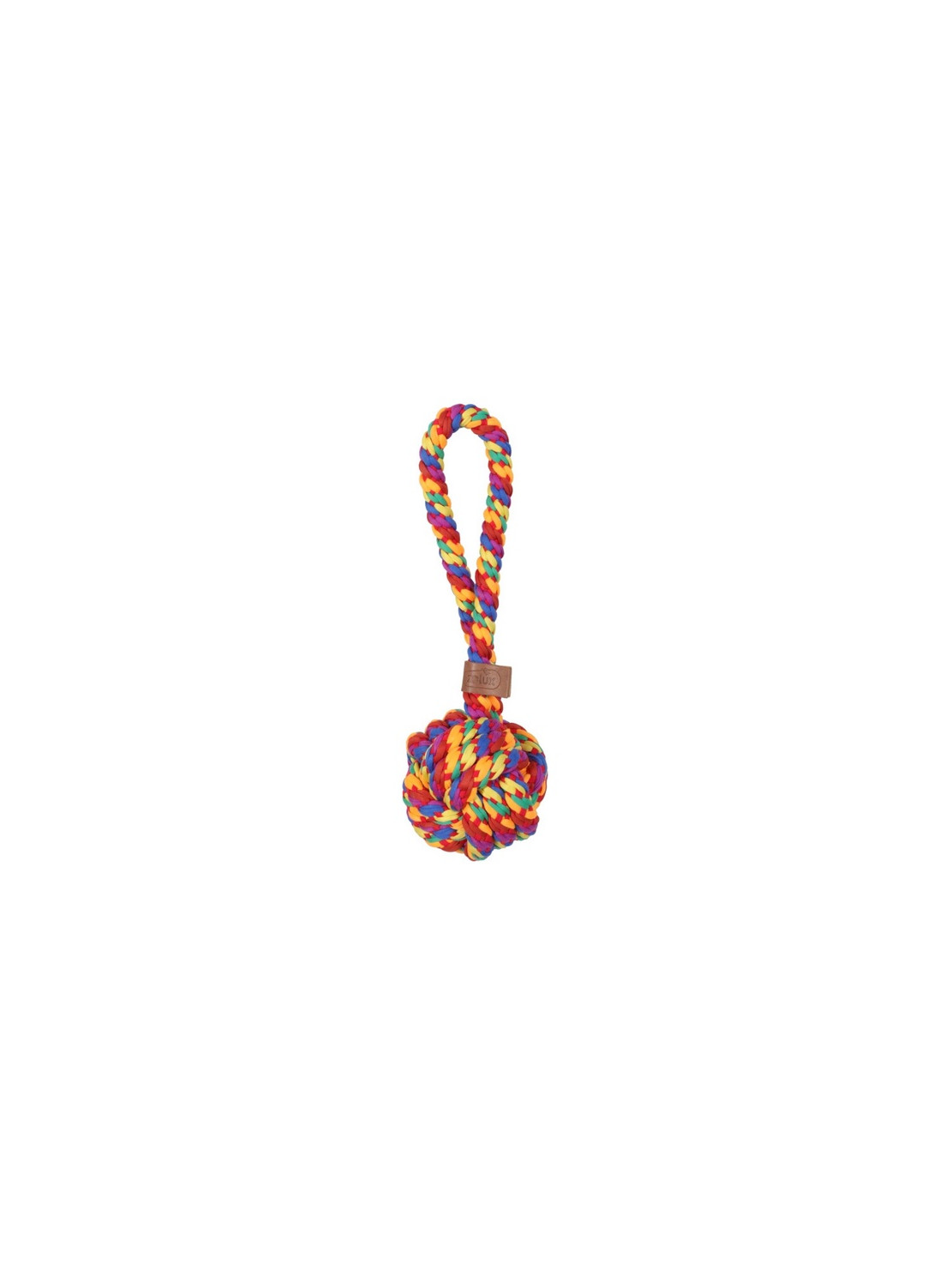 Zolux Zabawka dla psa szarpak piłka sznur Rainbow 9,5cm