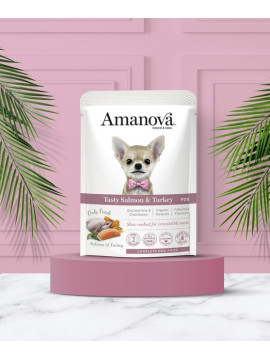 Amanova Dog Adult Tasty Salmon & Turkey - łosoś i indyk saszetka 100g [P06]