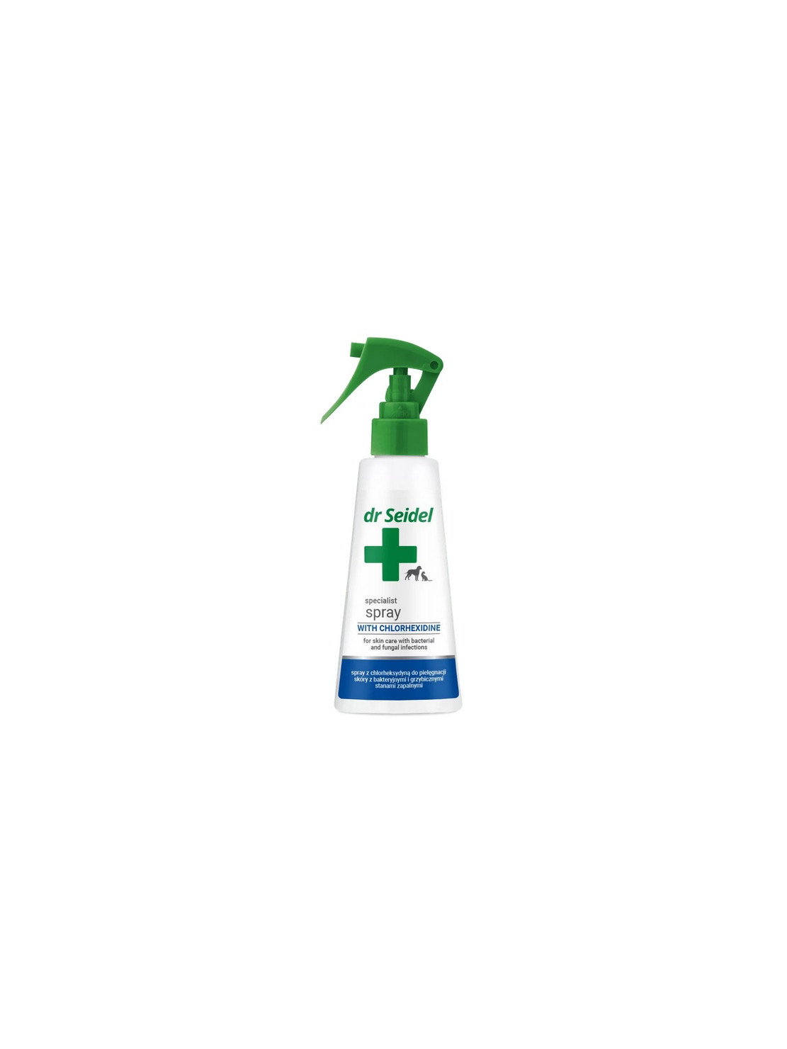 Dr Seidel Spray z chlorheksydyną - do skóry z bakteryjnymi i grzybiczymi stanami zapalnymi 100ml