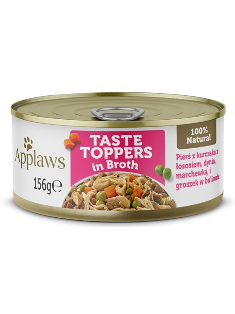 Applaws Dog Taste Toppers puszka z kurczakiem, łososiem i warzywami 156g