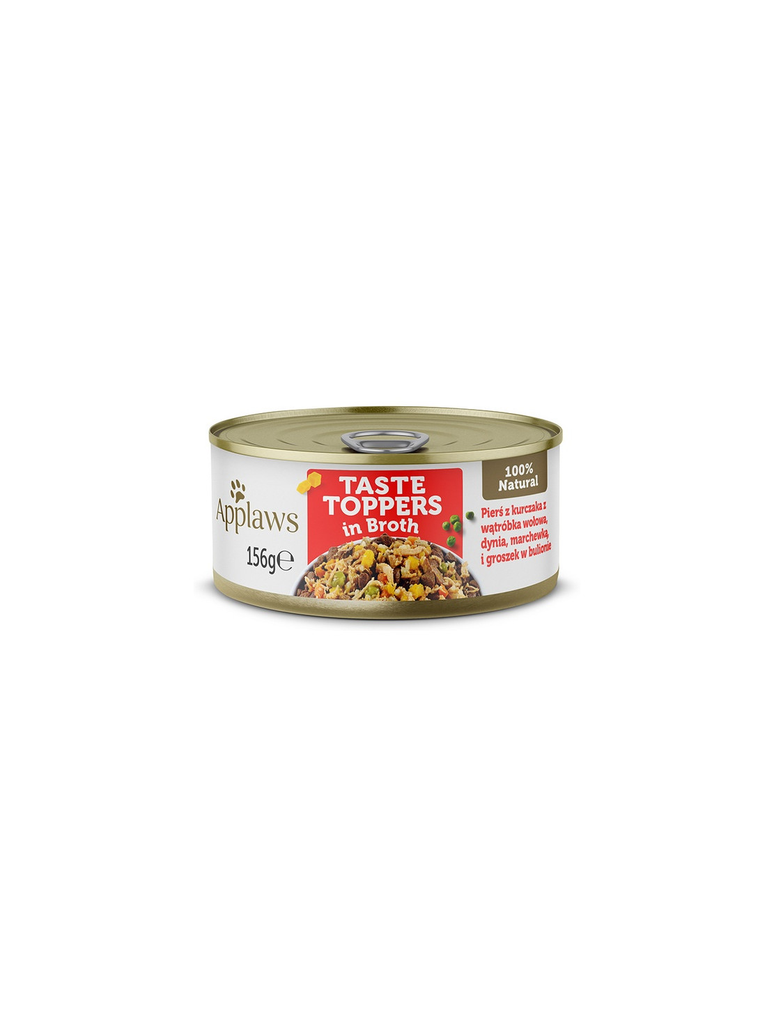 Applaws Dog Taste Toppers puszka z kurczakiem, wątrobą wołową i warzywami 156g