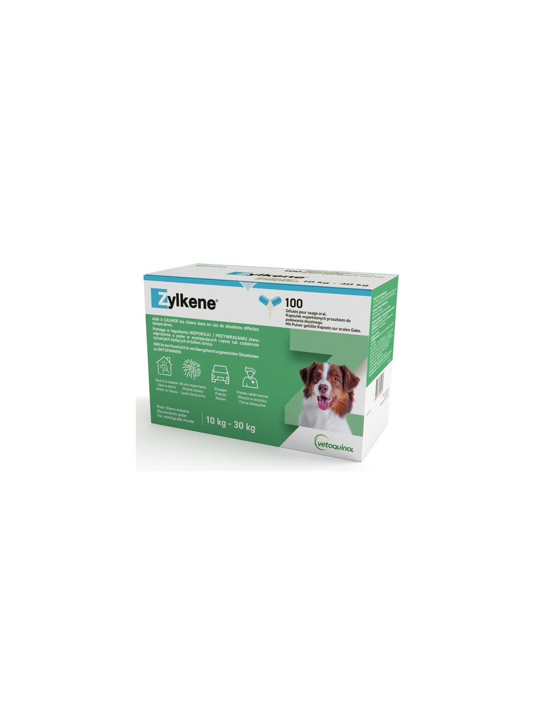 Vetoquinol Zylkene 225mg dla psów 10-30kg - blister 10 kapsułek