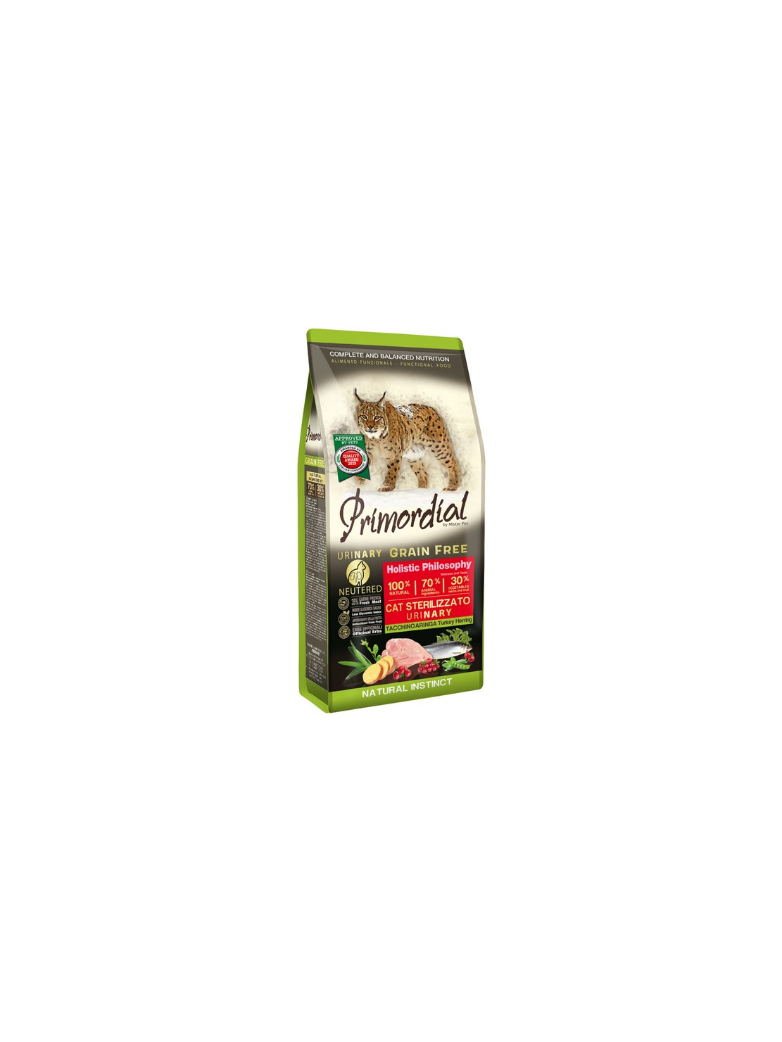 Primordial Cat Grain Free Urinary Turkey & Herring 2kg