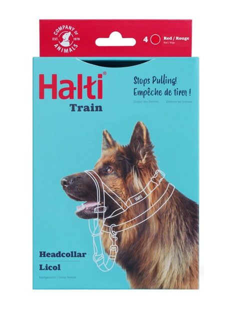 Halti Kantarek - obroża uzdowa rozmiar 4 czerwona