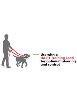 Halti Kantarek - obroża uzdowa rozmiar 4 czerwona