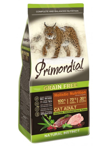 Primordial Cat Grain Free Adult Duck & Turkey 400g