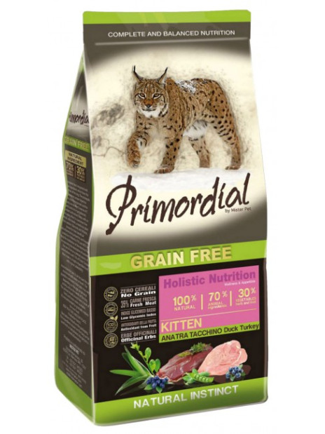 Primordial Cat Grain Free Kitten Duck & Turkey 400g
