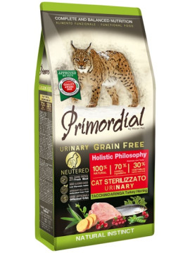 Primordial Cat Grain Free Urinary Turkey & Herring 400g
