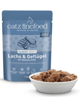 Catz Finefood Classic Łosoś i drób (N.05) saszetka 85g