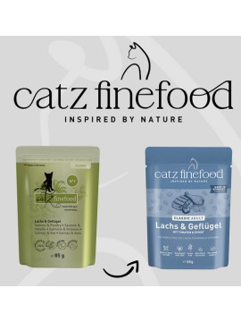 Catz Finefood Classic Łosoś i drób (N.05) saszetka 85g