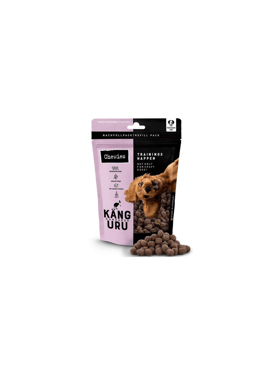 Chewies Trainings-Happen Kangur monobiałkowe, bezzbożowe 175g
