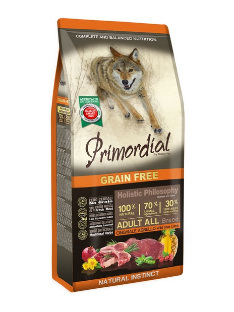 Primordial Dog Grain Free Adult Wild Boar & Lamb 12kg