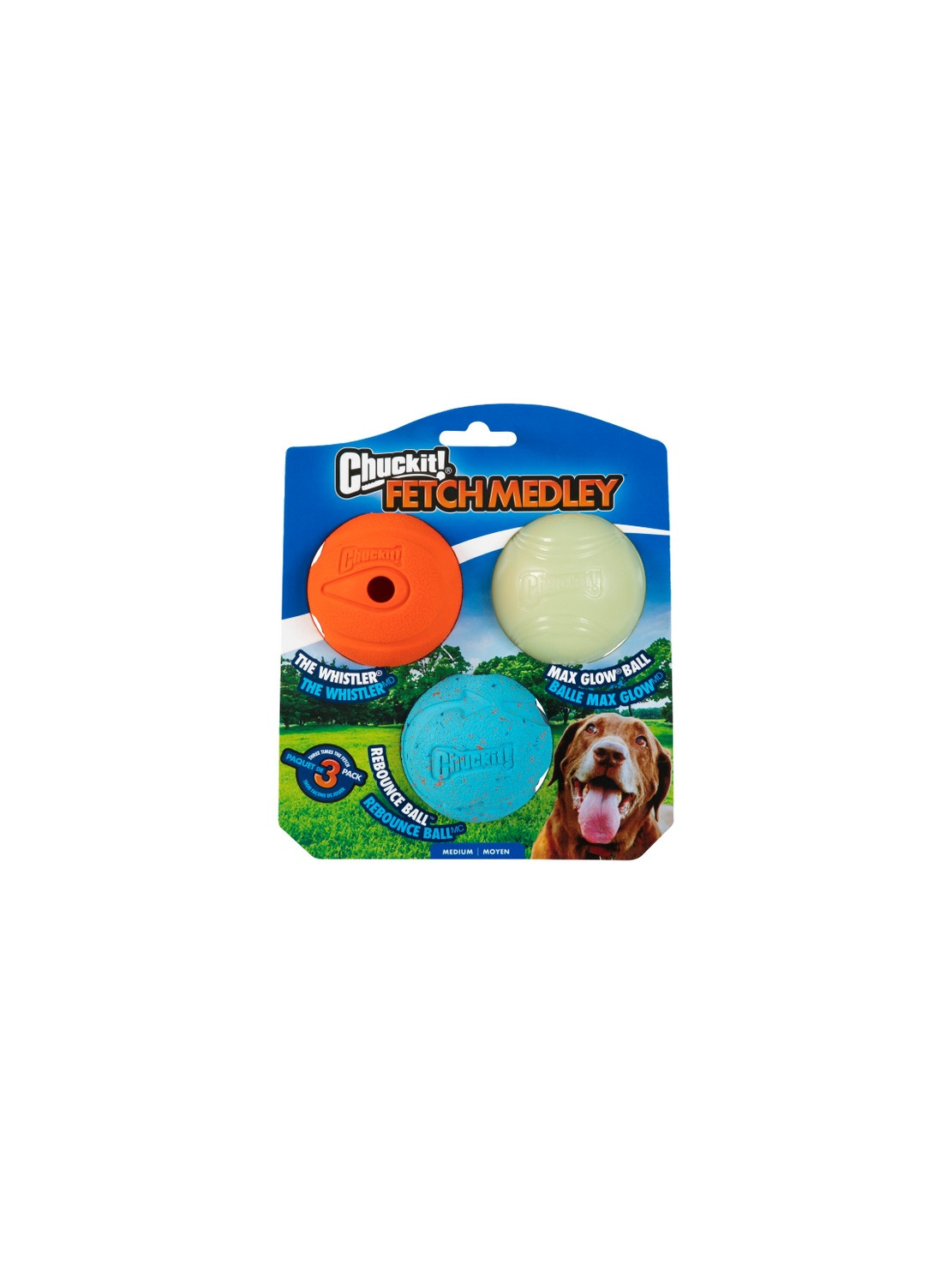 Chuckit! Fetch Medley Medium 3pak [520520]