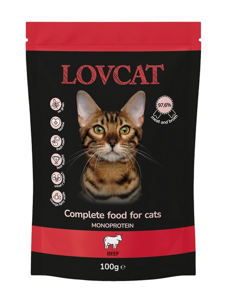 Lovcat Pure Beef saszetka 100g