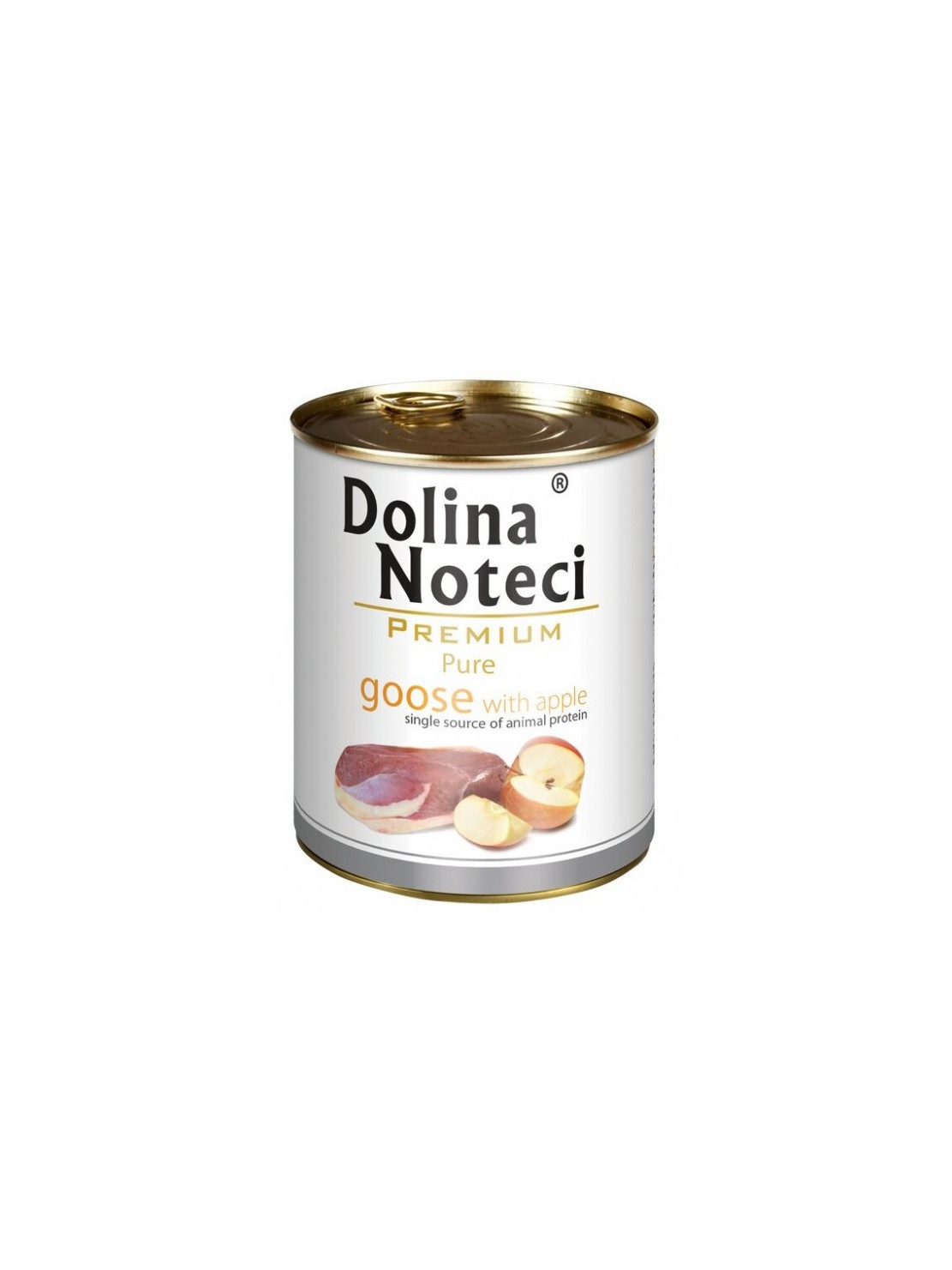 Dolina Noteci Premium Pies Pure Gęś i jabłko puszka 800g