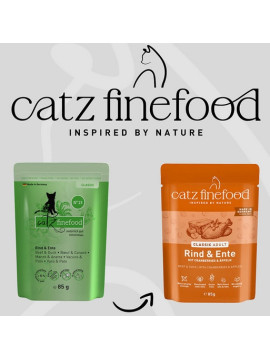 Catz Finefood Classic N.23 Wołowina i Kaczka saszetka 85g