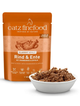 Catz Finefood Classic N.23 Wołowina i Kaczka saszetka 85g