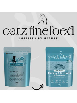 Catz Finefood Classic N.13 Śledź i Krewetki saszetka 85g