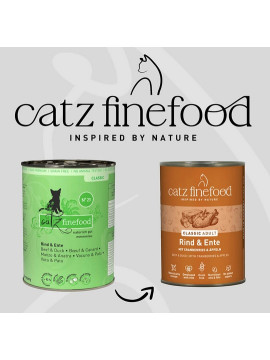Catz Finefood Classic N.23 Wołowina i Kaczka puszka 400g