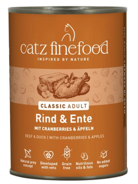 Catz Finefood Classic N.23 Wołowina i Kaczka puszka 400g