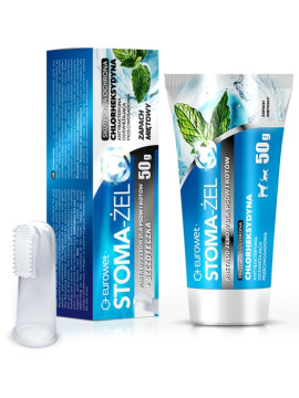 Stoma-żel - pasta do pielęgnacji uzębienia psów i kotów tubka 50g + szczoteczka