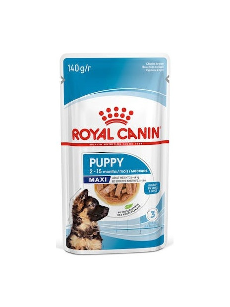 Royal Canin Maxi Puppy karma mokra w sosie dla szczeniąt, od 2 do 15 miesiąca życia, ras dużych saszetka 140g