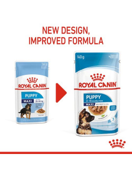 Royal Canin Maxi Puppy karma mokra w sosie dla szczeniąt, od 2 do 15 miesiąca życia, ras dużych saszetka 140g