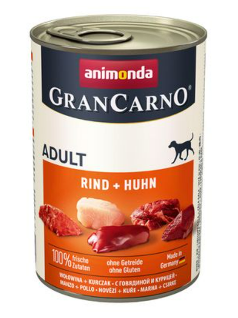 Animonda GranCarno Adult Wołowina z kurczakiem 400g