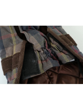 Zolux Kurtka w kratę dla psa Cheverny R.55 brązowa