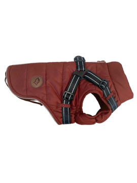 Zolux Kurtka puchowa z szelkami dla psa R.45 ceglasta