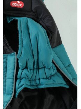 Zolux Kurtka puchowa z szelkami dla psa R.35 niebieska