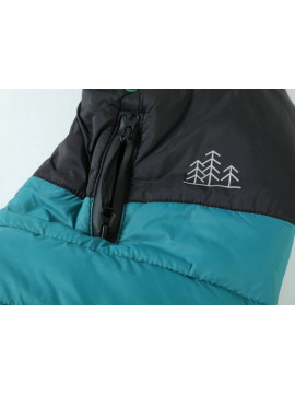 Zolux Kurtka puchowa z szelkami dla psa R.35 niebieska